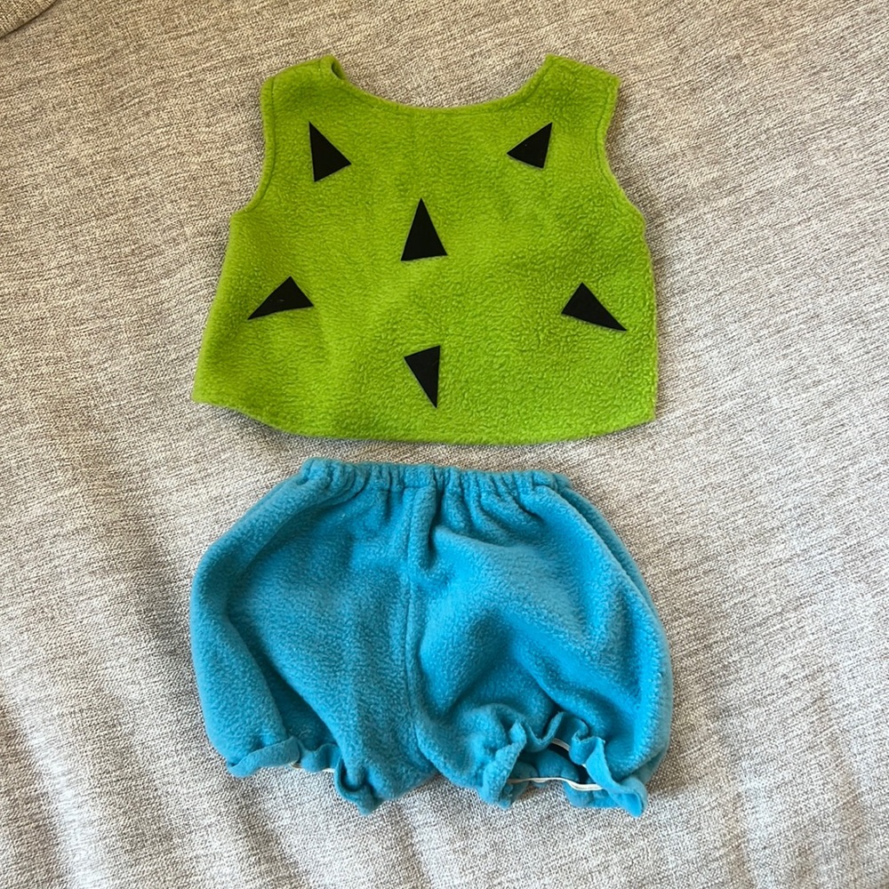 Flintstones Pebbles Halloween costume set 12/18 month